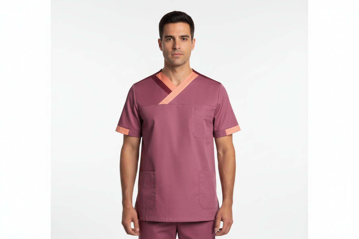 Nybo Nova Premium busseronne unisex — lys bordeaux/oransje/bordeaux | Komfort, bevegelighet og smarte lommer