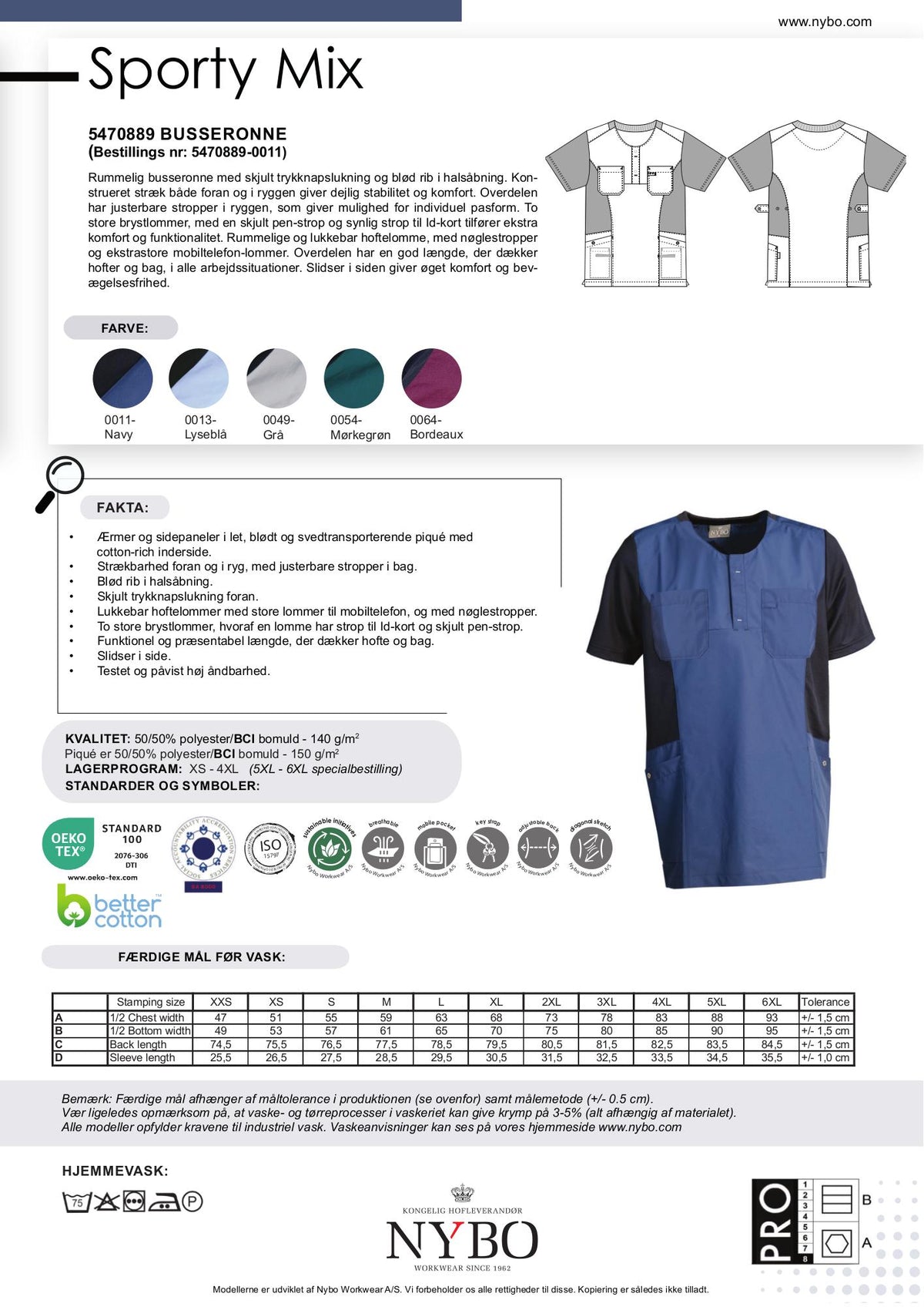 Nybo Navy Unisex Sporty Mix Busseronne