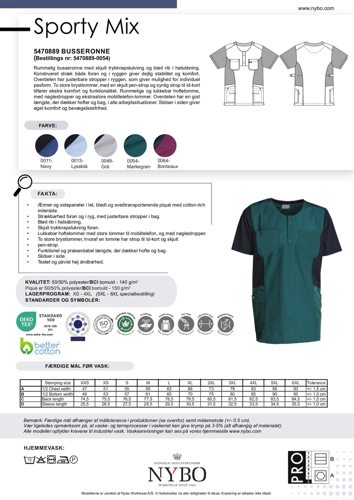 Nybo Mørkegrønn Unisex Sporty Mix Busseronne