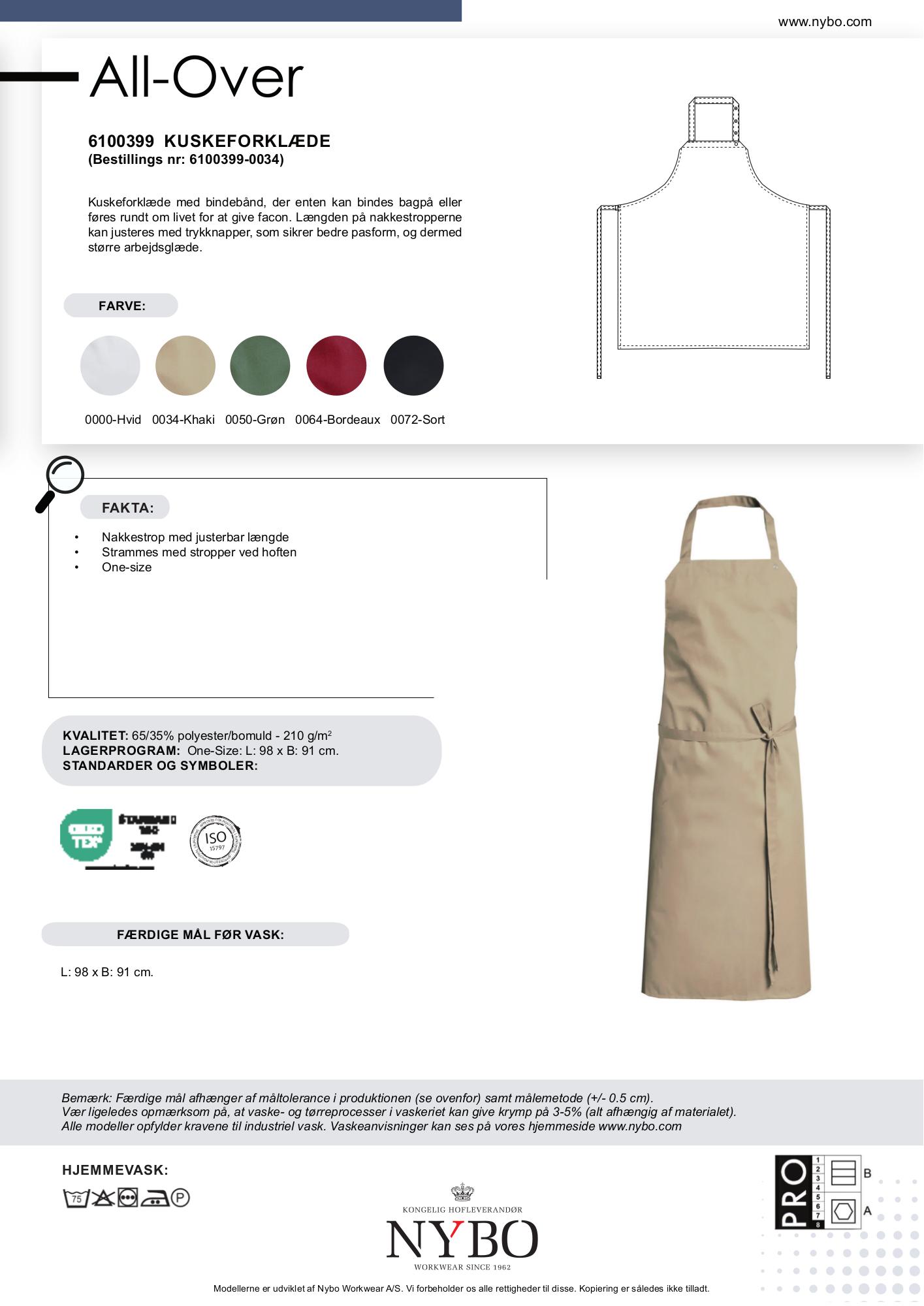 Nybo Khaki Kuskeforkle, Justerbare Nakkestropper, One-Size