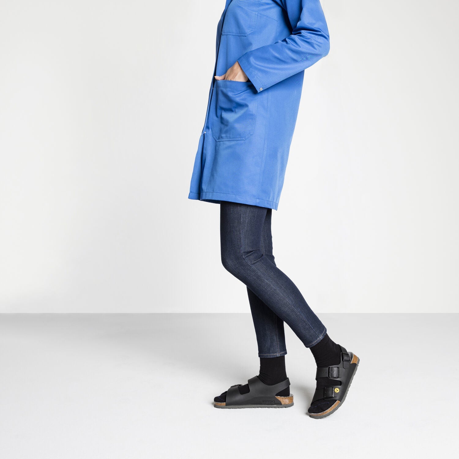 Svart Birkenstock Milano – ESD-godkjente såler