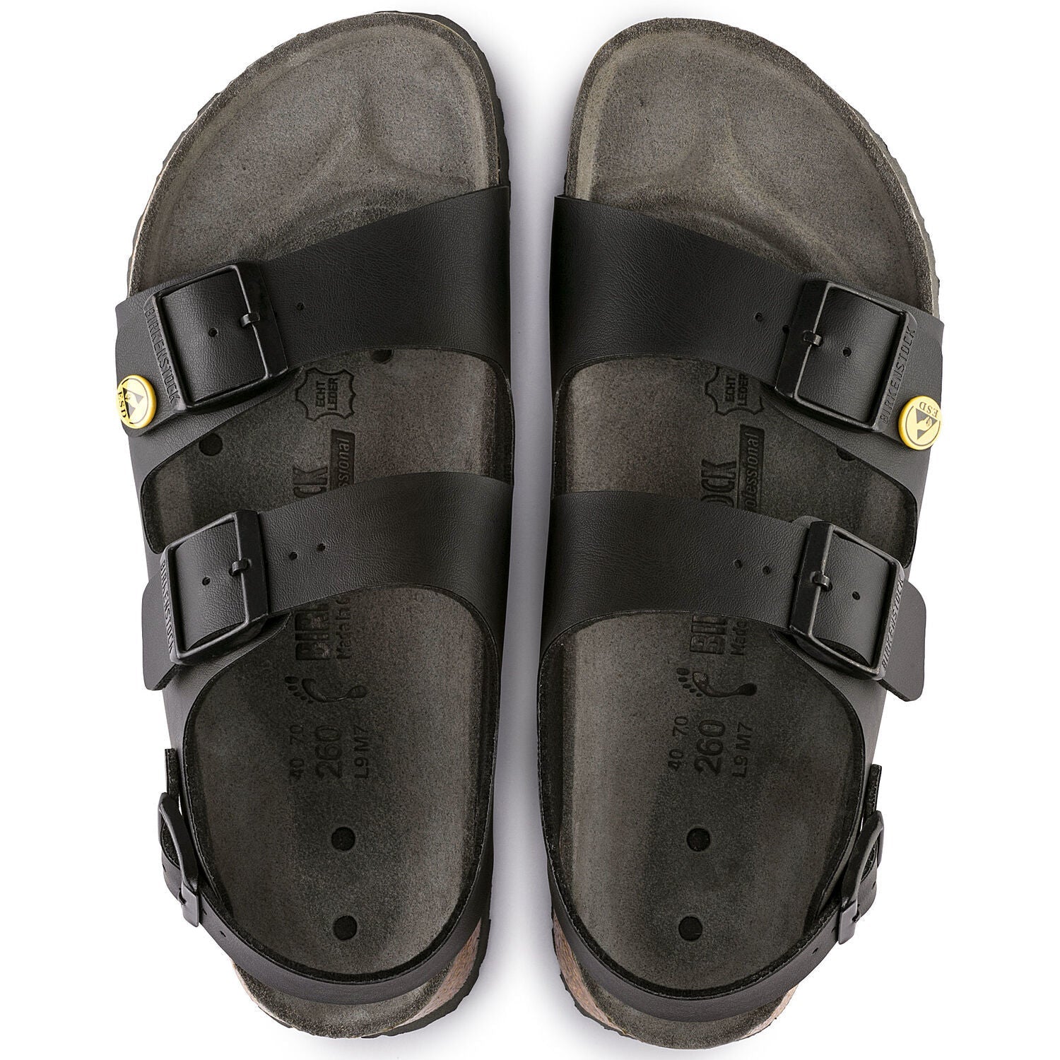 Svart Birkenstock Milano – ESD-godkjente såler