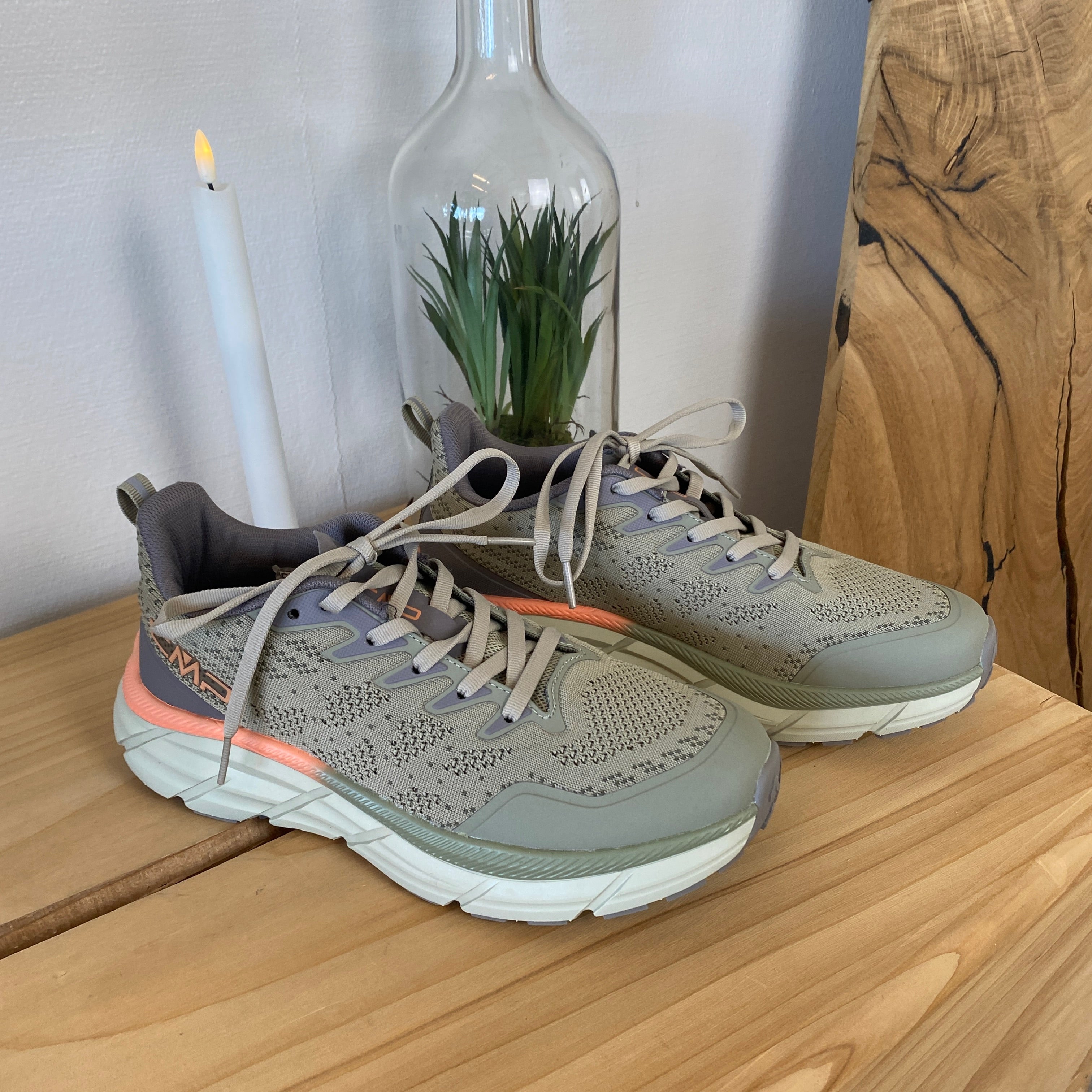 CMP Rahmsy Wmn Multifunctional Shoes – oliven med oransje detalj ved hælen