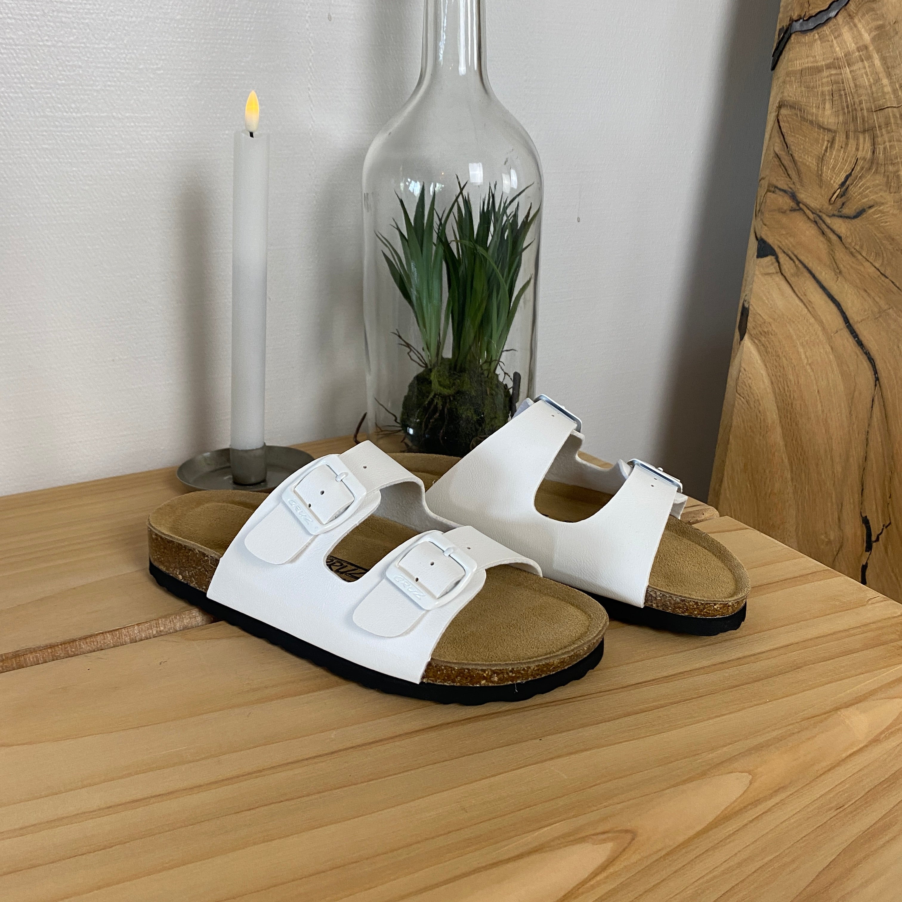 Cruz slip-on sandal – hvit