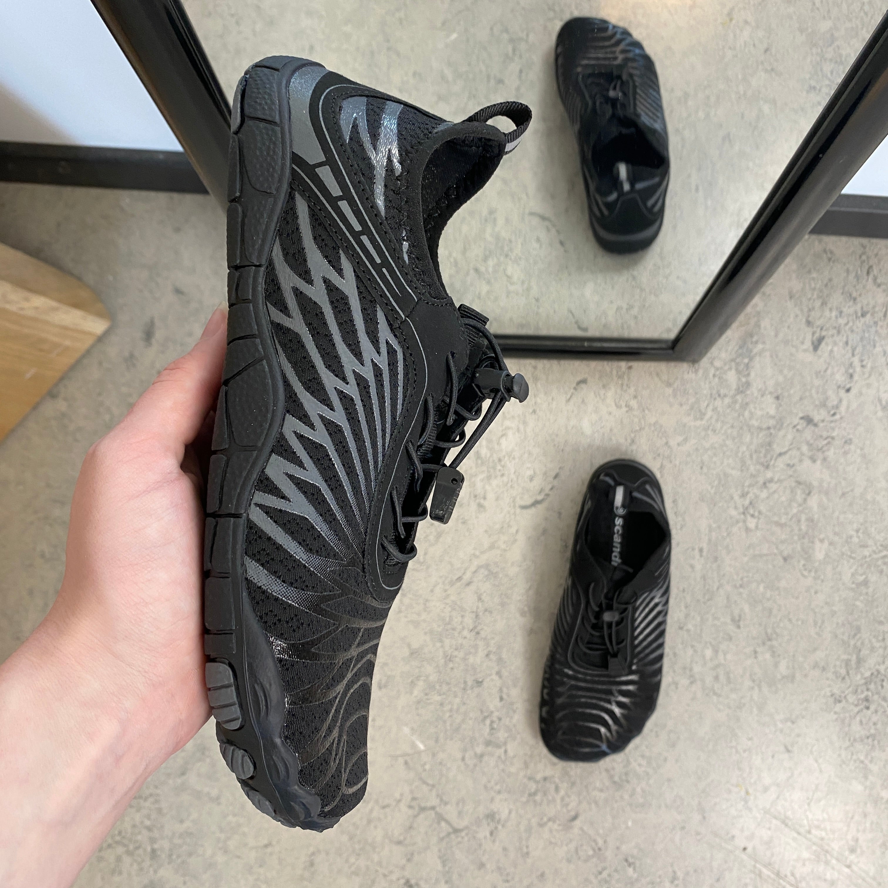 Barefoot-sko i svart
