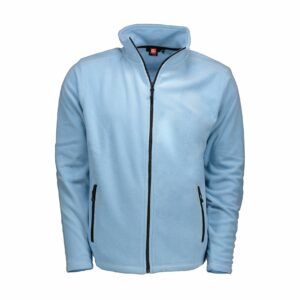 Nybo Lyseblå Herre Shirts & Outdoort Micro Fleececardigan, Myk, Antipilling