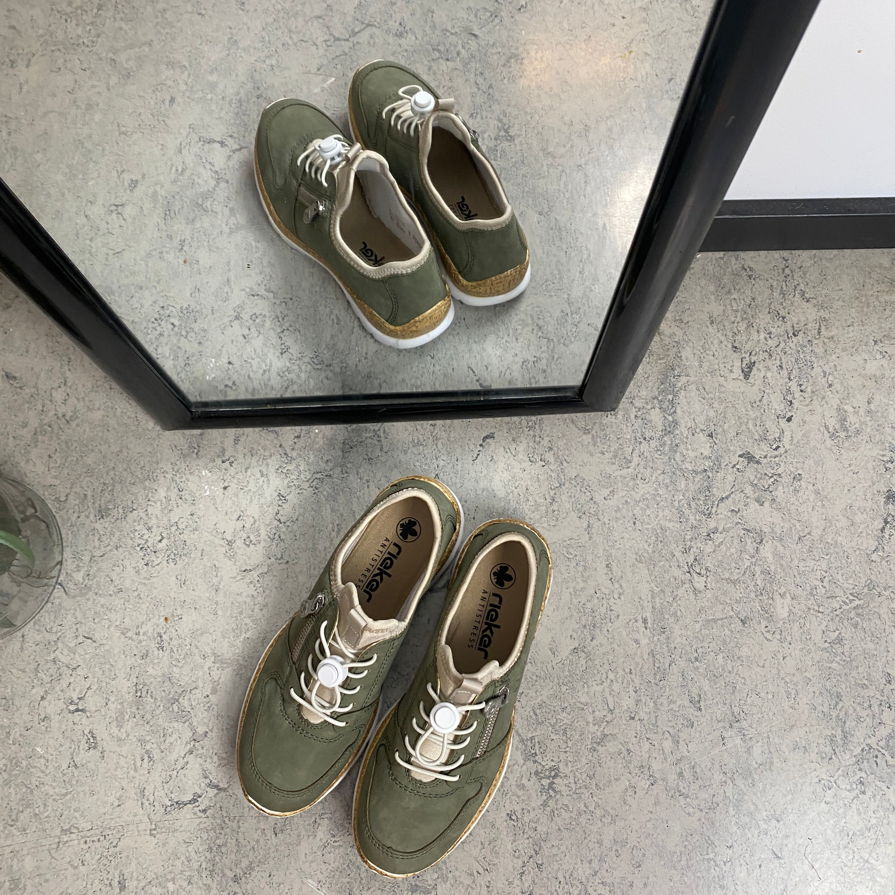 Rieker sneakers til dame – grønn