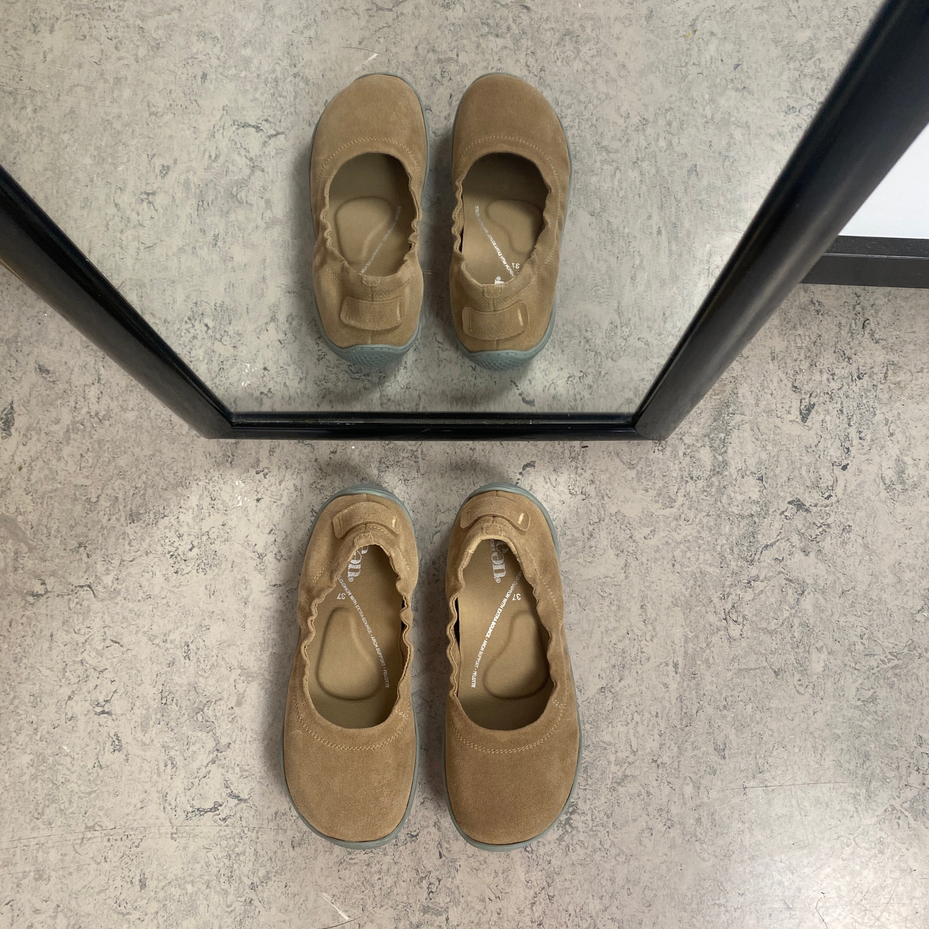 Green Comfort Leeds Lucca barfotsko i sand – naturlig bevegelse &amp; fleksibel komfort