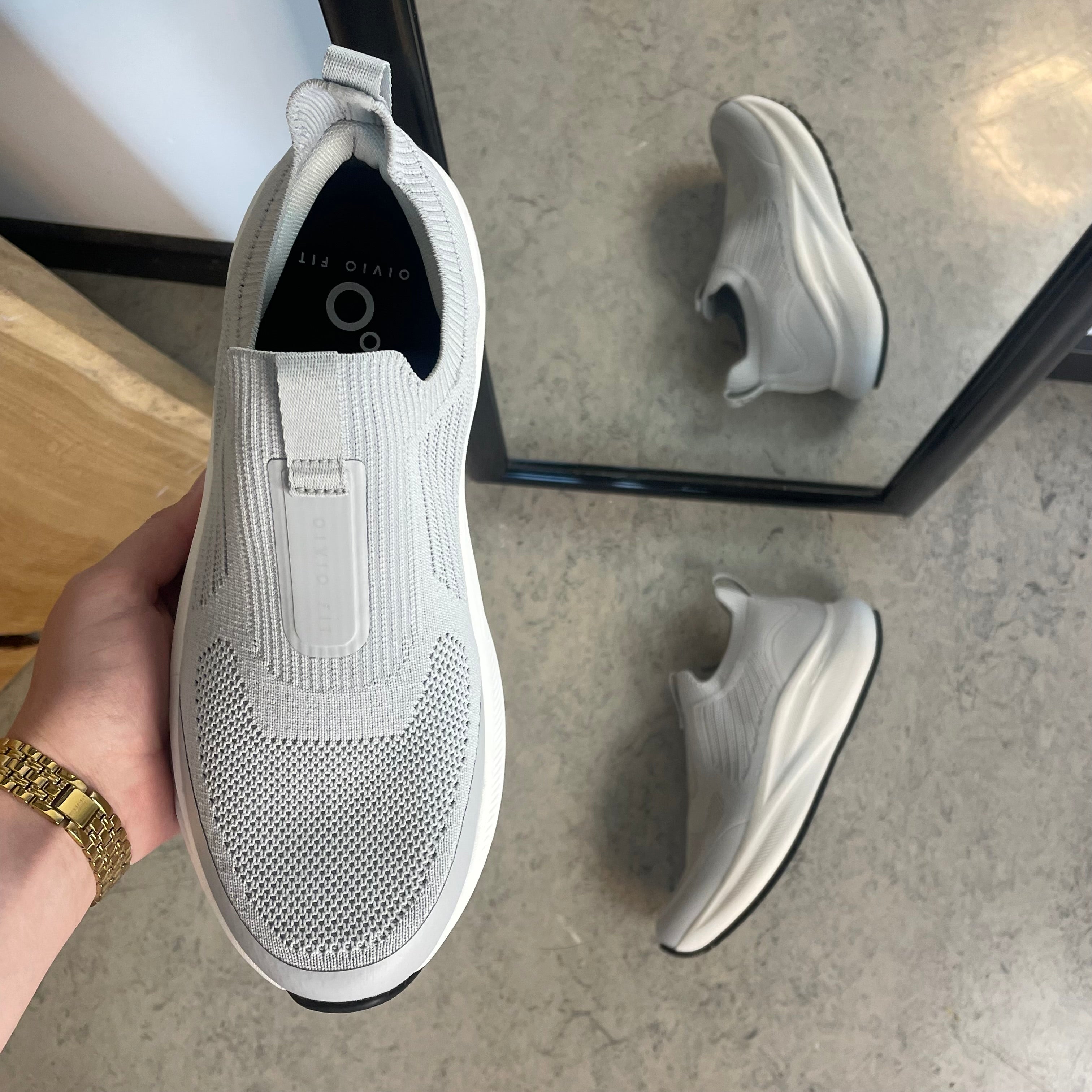 Slip-on arbeidssko med maksimal komfort og sklisikker såle