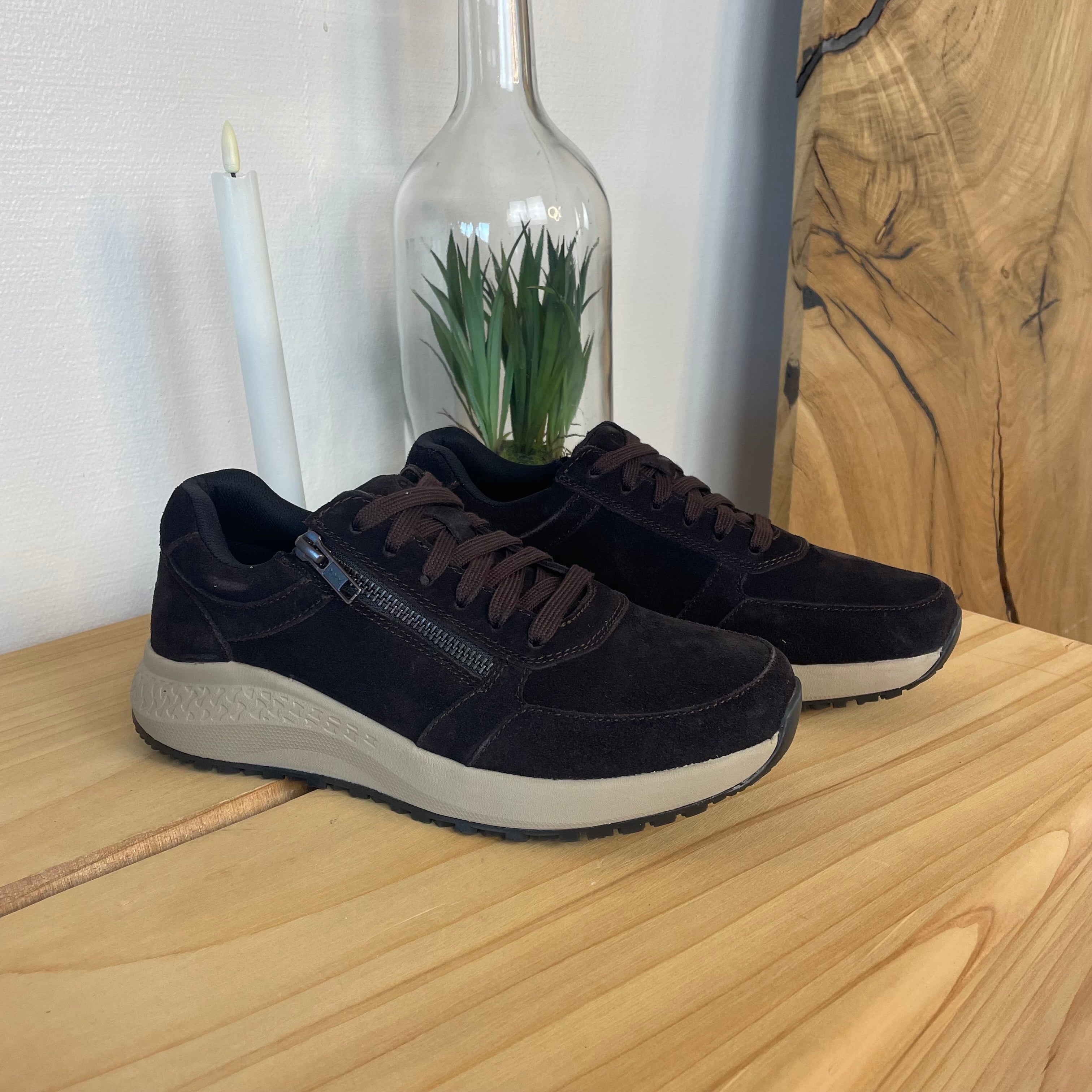 Green Comfort Zigga sneaker i brun