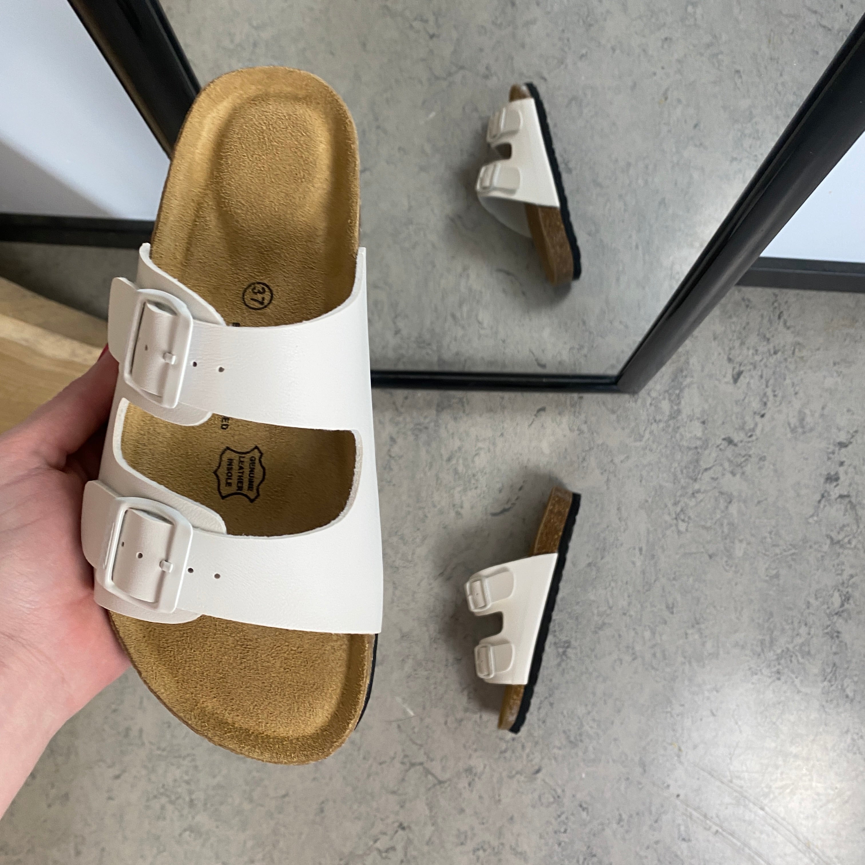 Cruz slip-on sandal – hvit