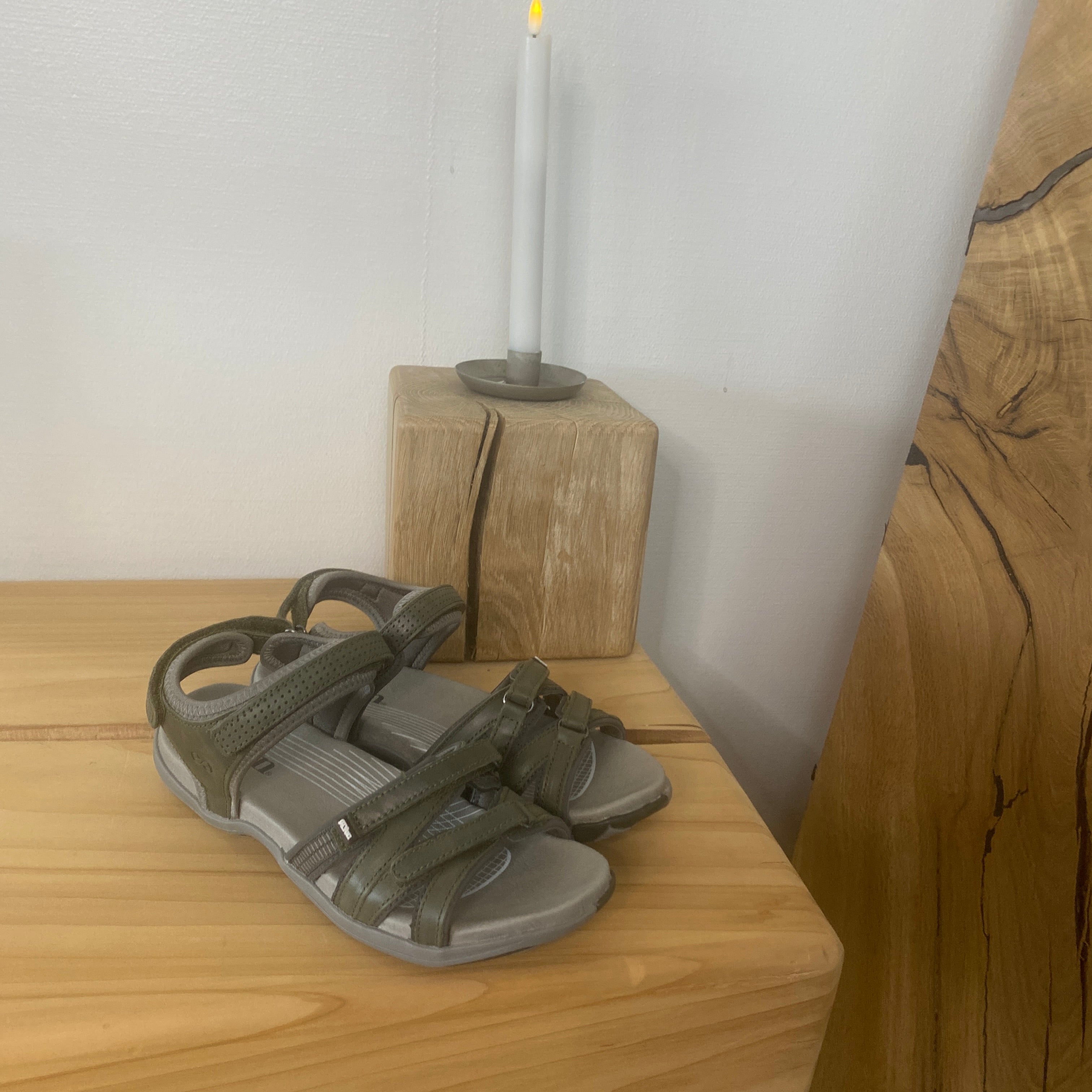 Green Comfort Corsica sandal – Olivengrønn