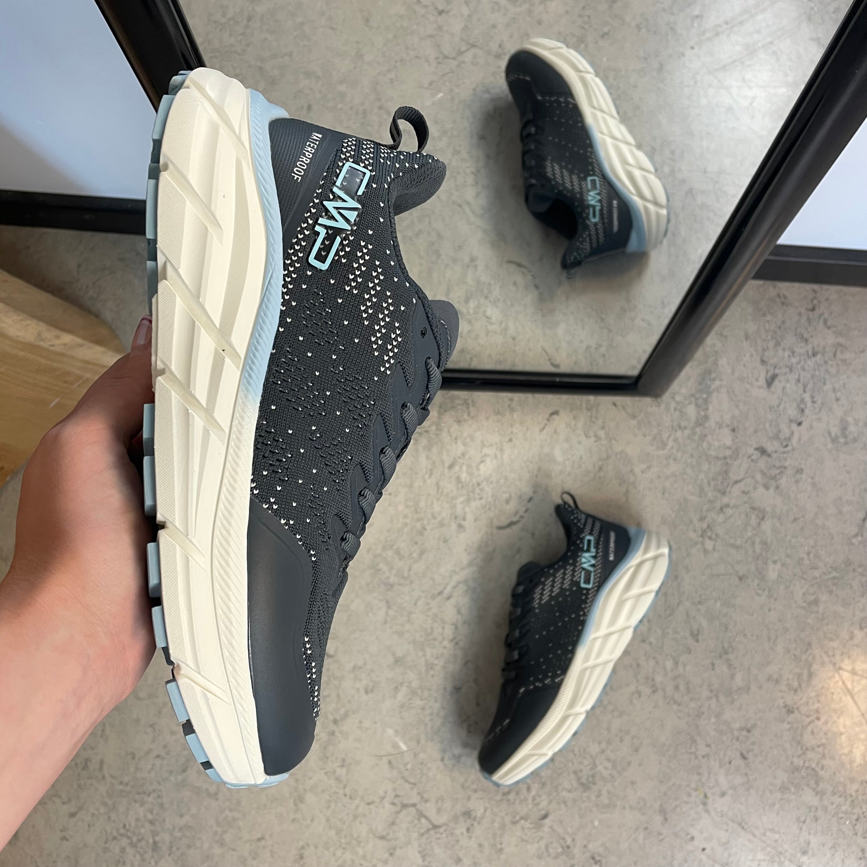 CMP Rahmsy WP – grå vanntett sneaker med støtdemping