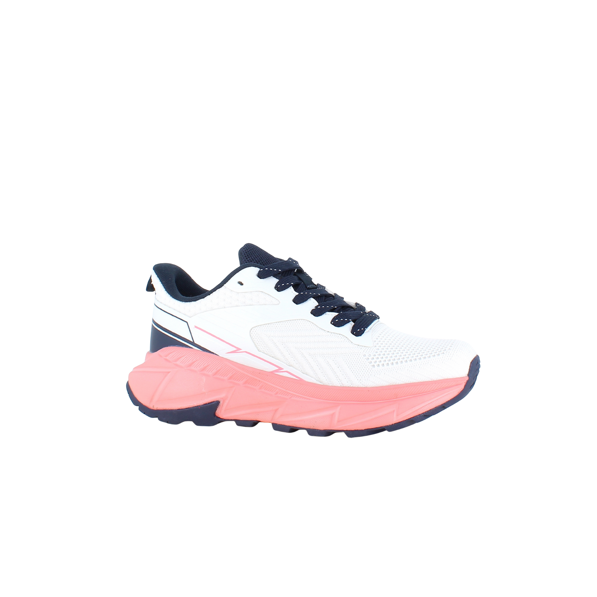 Hvit komfortsko med støtdempende såle