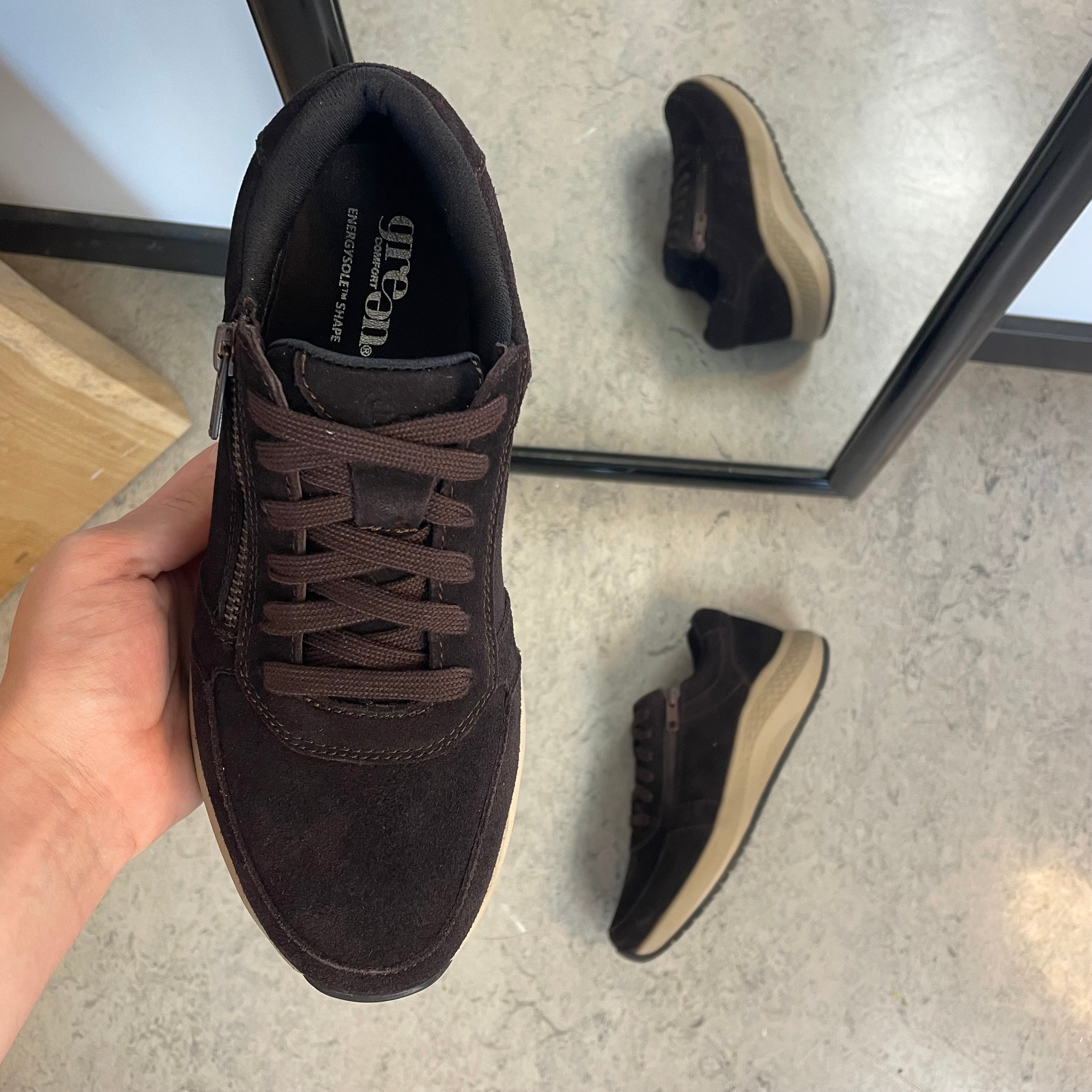 Green Comfort Zigga sneaker i brun