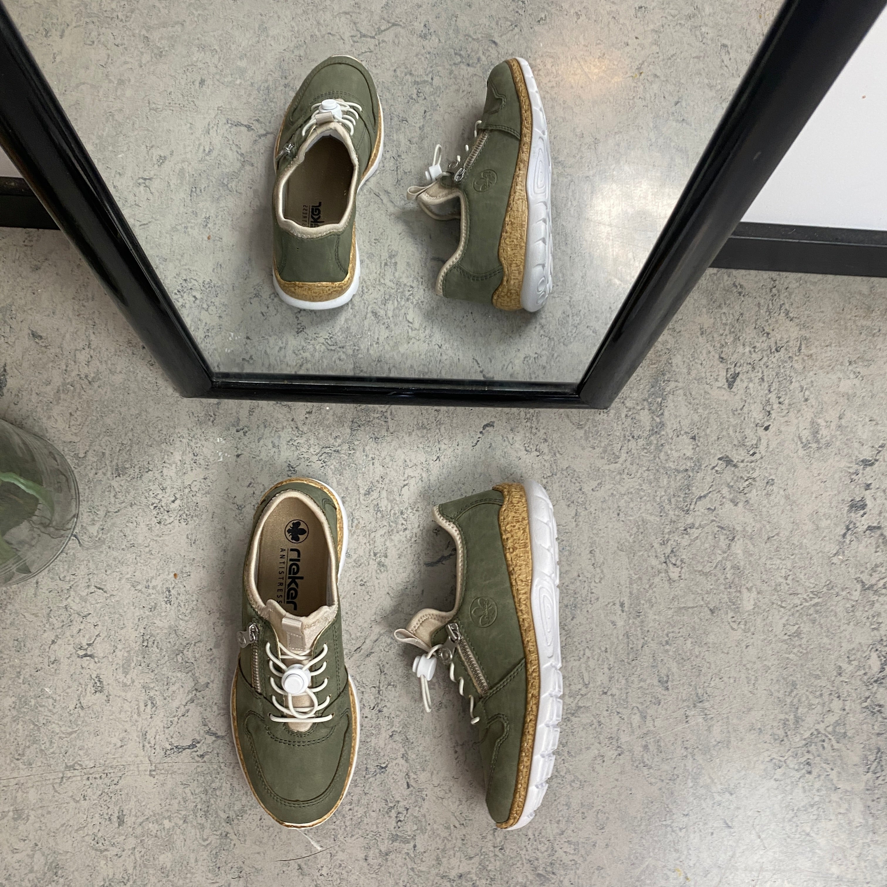 Rieker sneakers til dame – grønn