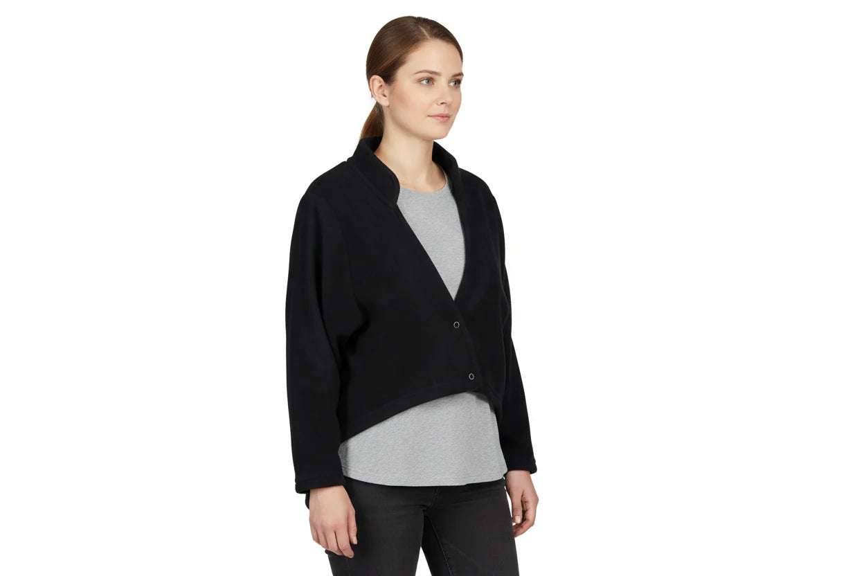 Navy fleece-bolero
