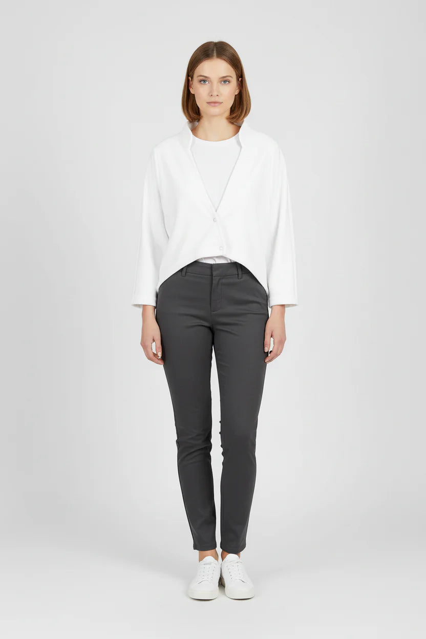 Hvit fleecebolero