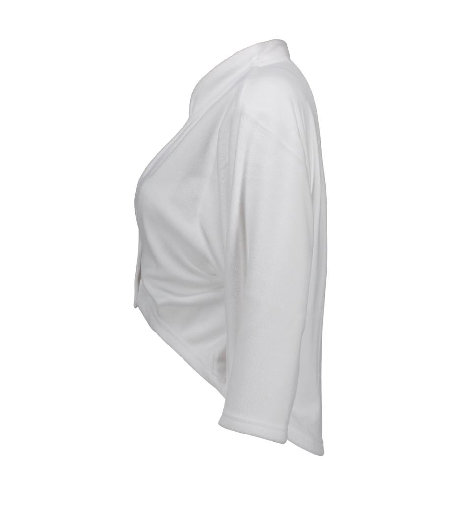 Hvit fleecebolero