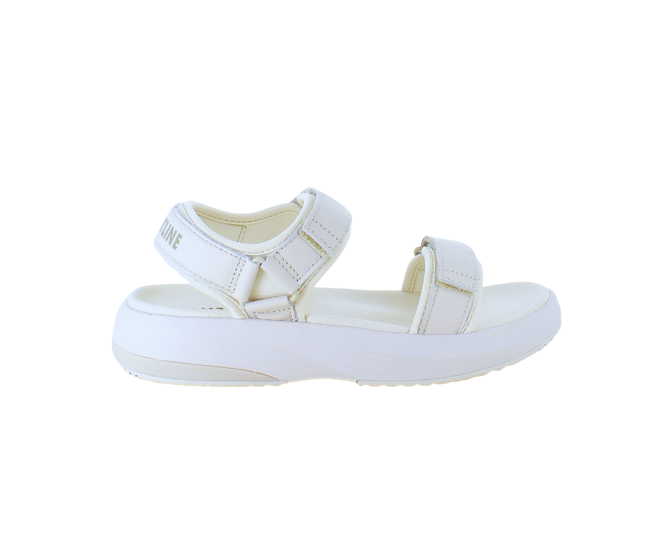 Gaitline sandal – hvit med hvit såle & SGL Technology™