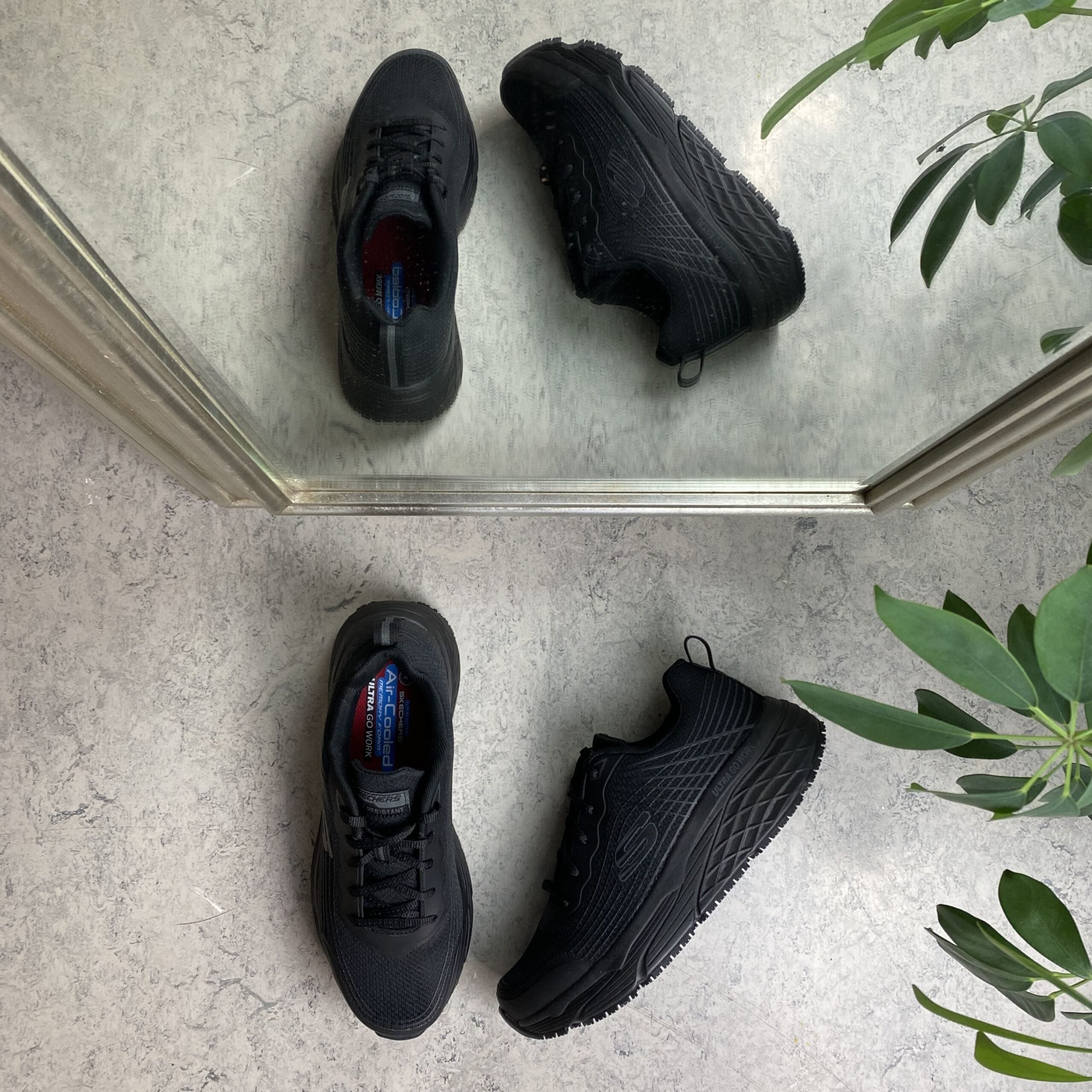 Herre Skechers Work med maks cushioning-såler
