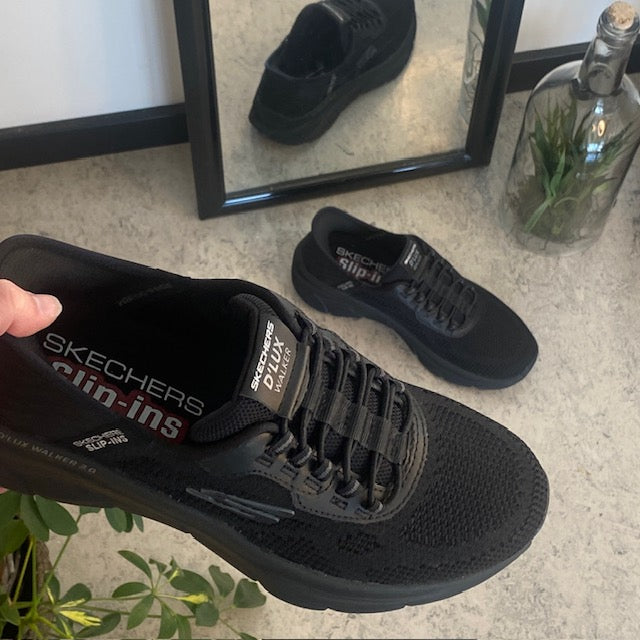Sorte Skechers Slip-Ins med stretch-overdel