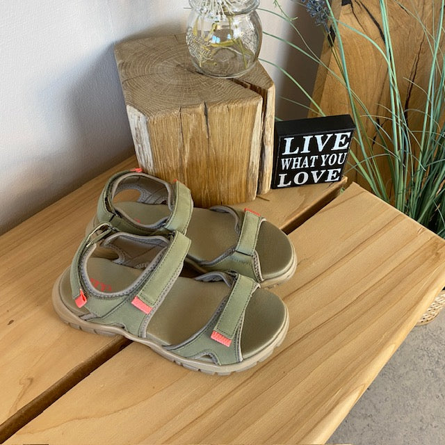 Grønn Green Comfort-sandal for deg som går og står mange timer