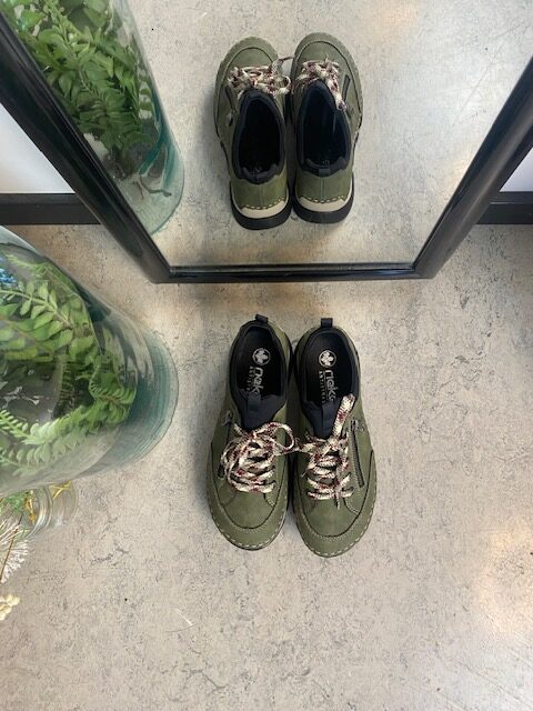 Grønne Rieker sneakers til damer – komfort hele dagen