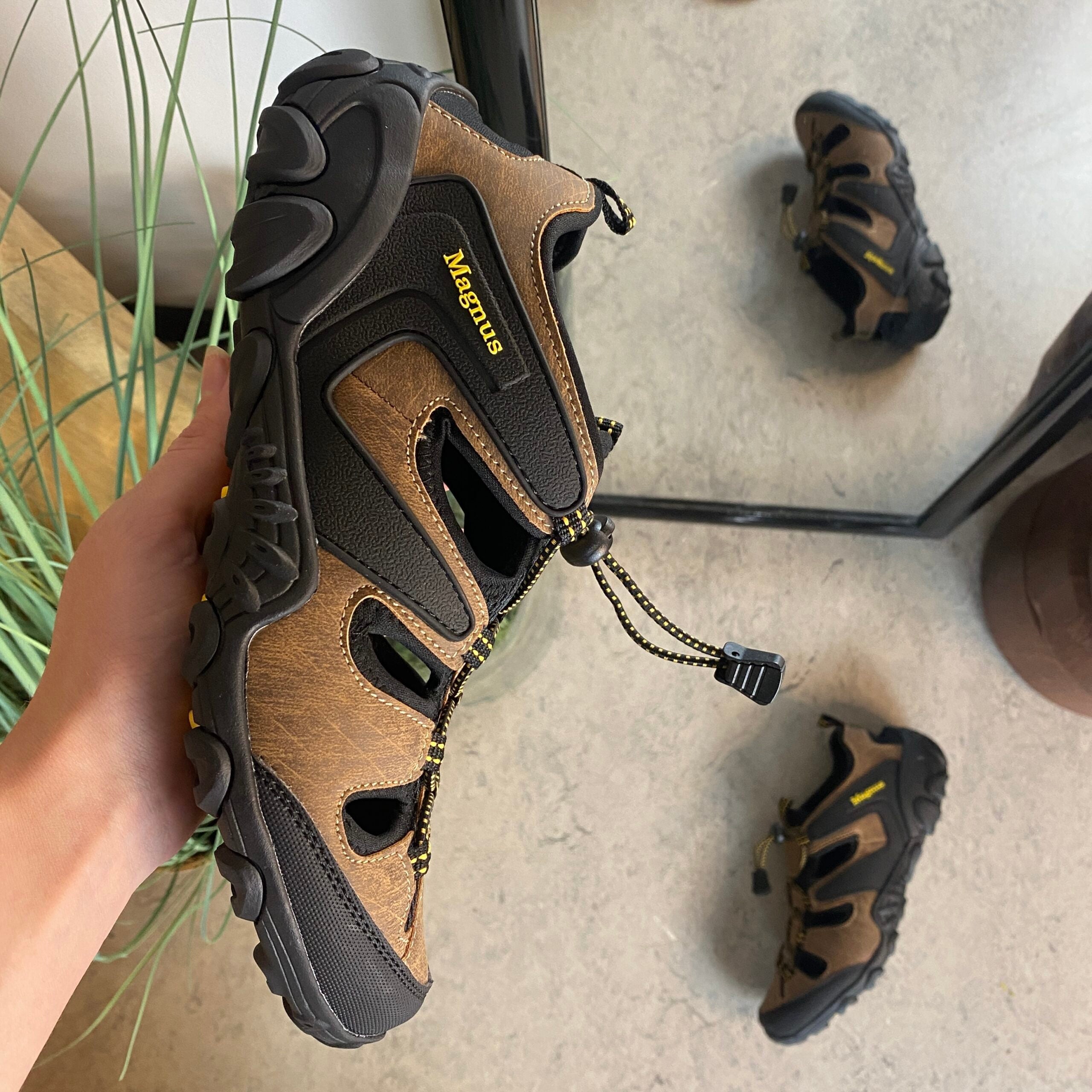 Outdoor-sandal til herre i brun