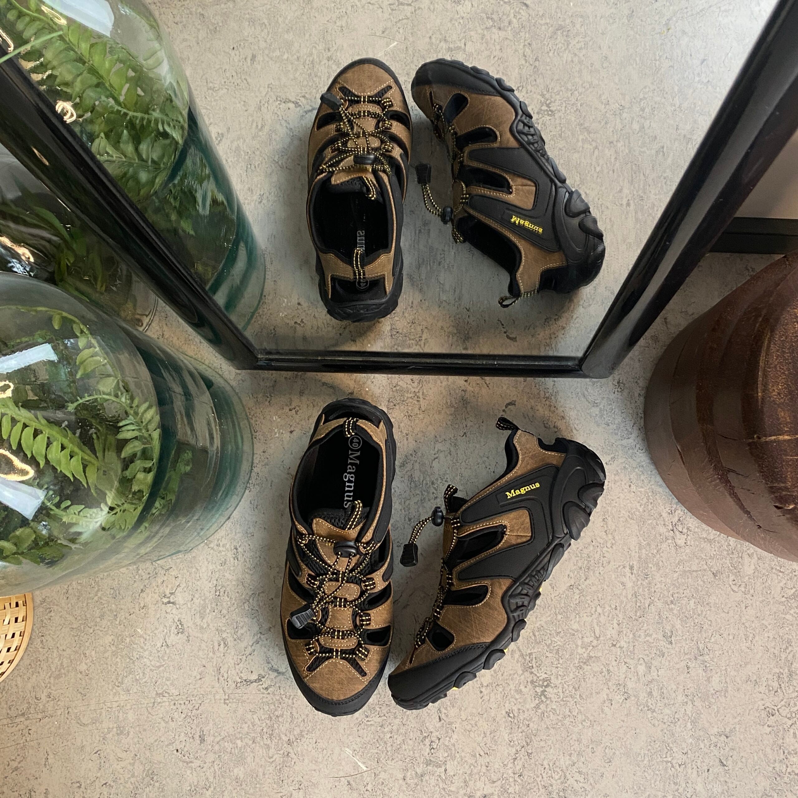 Outdoor-sandal til herre i brun