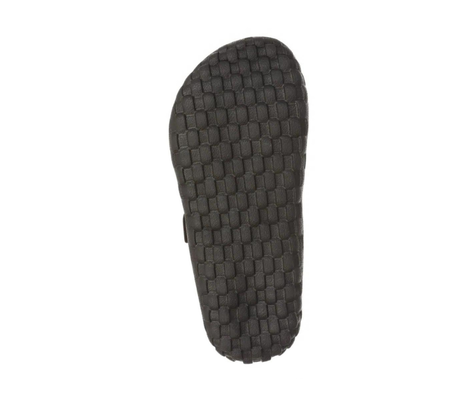 Brun slip-on sandal til dame fra MBT med ergonomisk fotseng