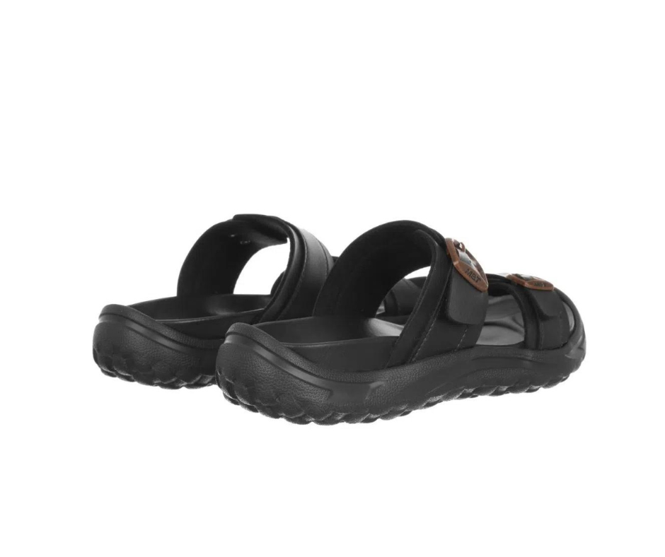 MBT dame-sandal svart – slip-on med ergonomisk fotseng