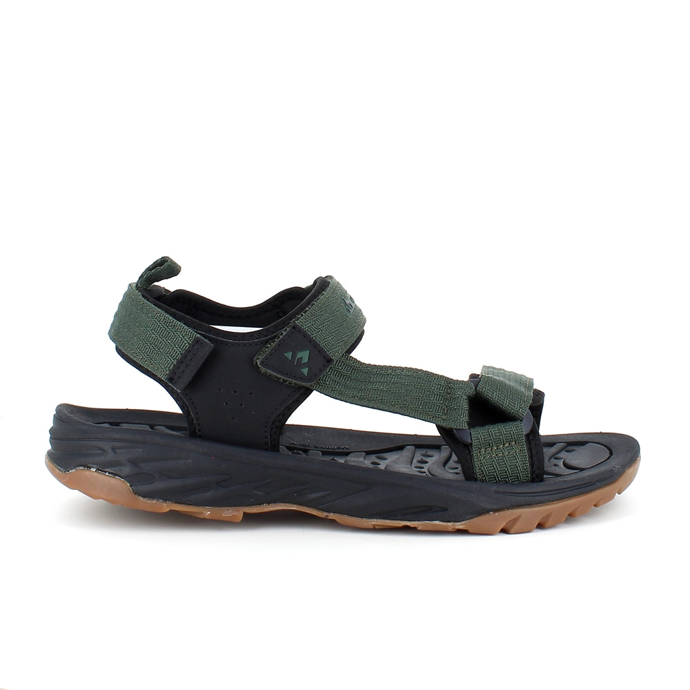 Grønn sporty sandal fra Whistler med tre justerbare remmer