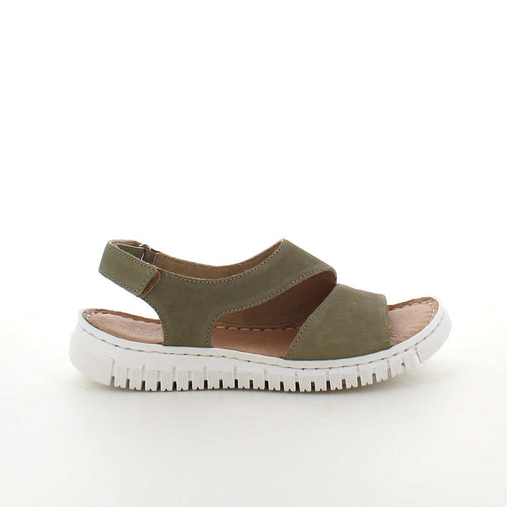 Myk grønn skinnsandale fra Relaxshoe