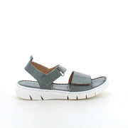 Lekker, myk og fleksibel skinnsandal i grønn fra Relaxshoe