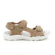Sandfarget sandal med justerbare remmer