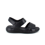 Svart skinnsandal fra Green Comfort