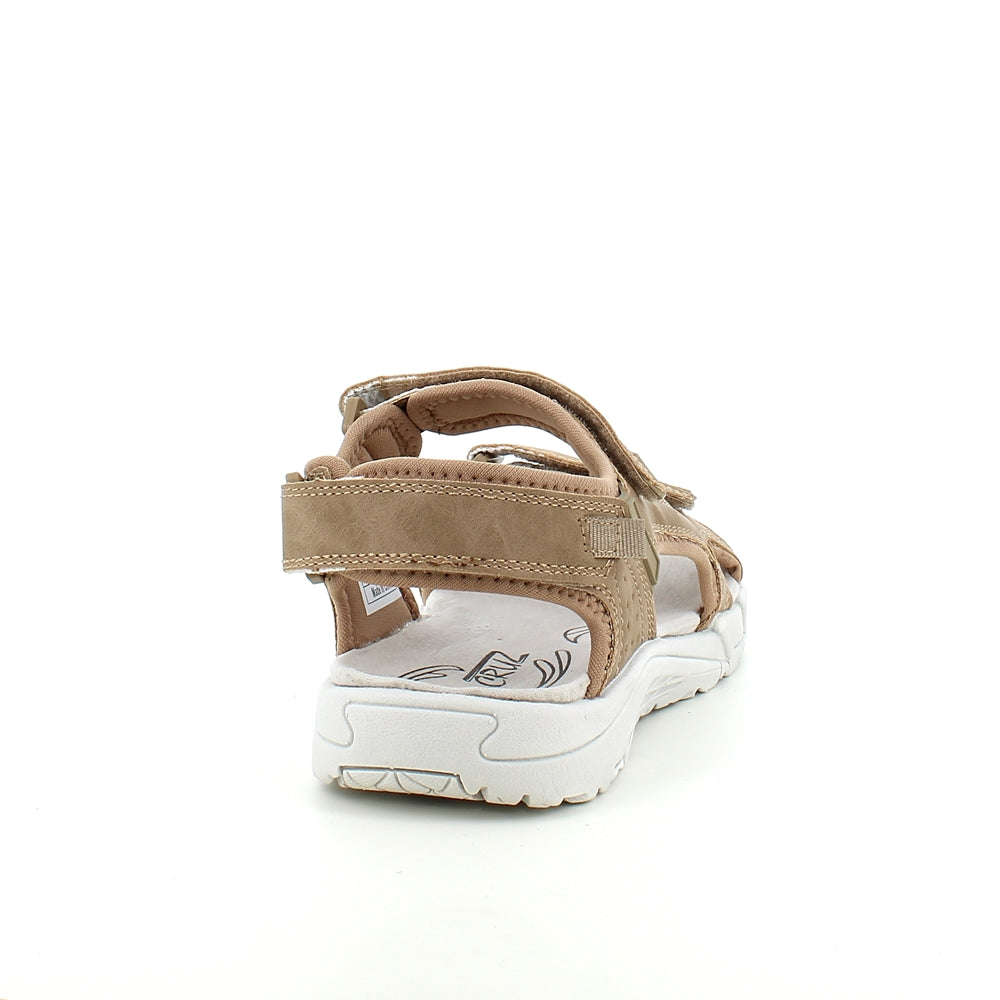 Sandfarget sandal med justerbare remmer