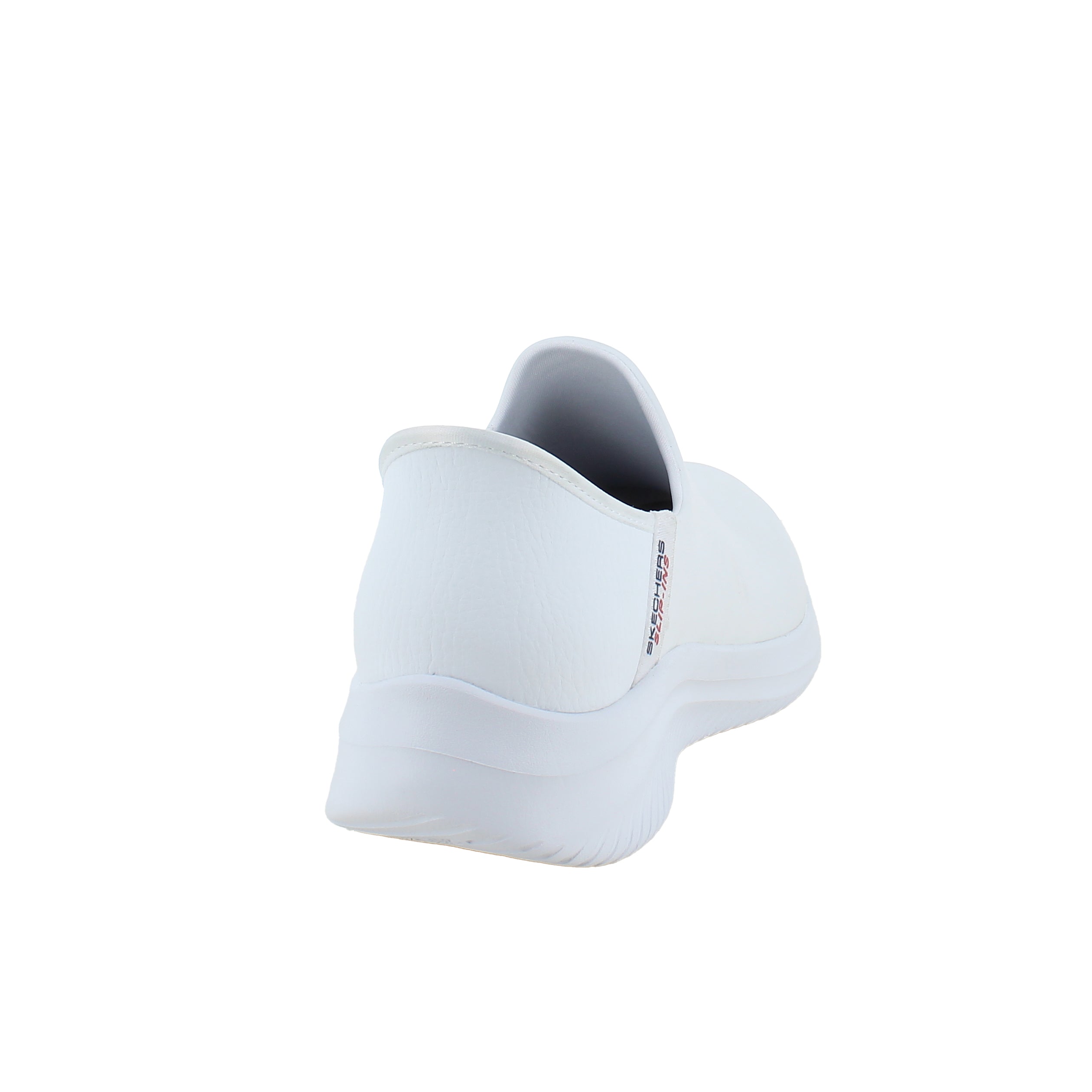 Hvit skinn slip-in sko fra Skechers