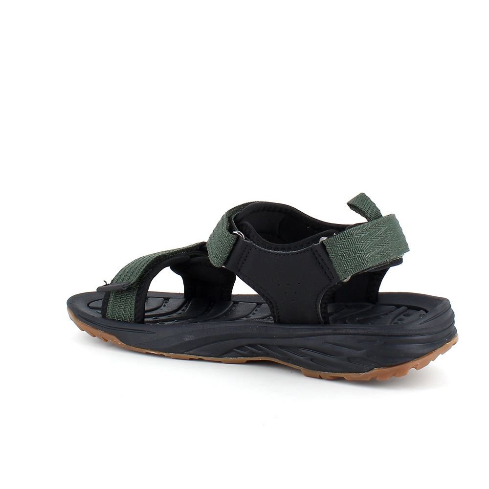 Grønn sporty sandal fra Whistler med tre justerbare remmer