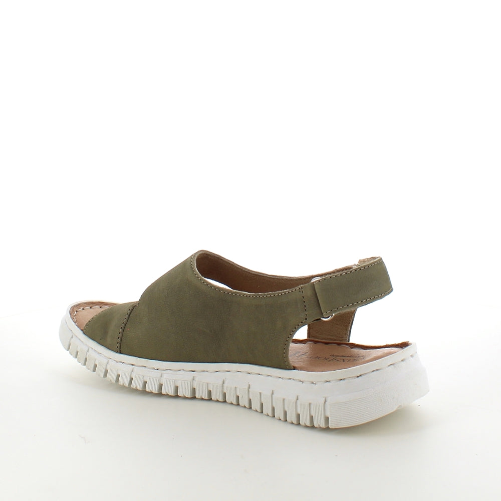 Myk grønn skinnsandale fra Relaxshoe
