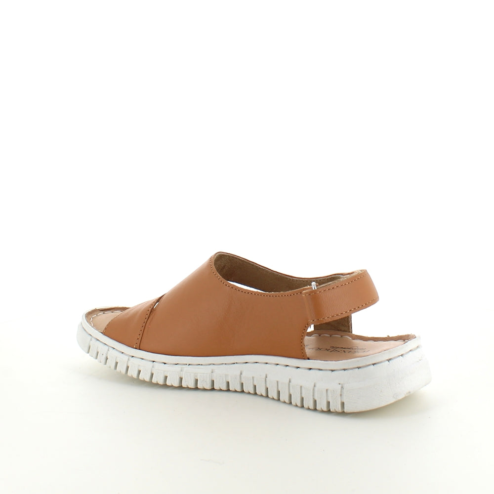 Myk brun skinnsandal fra Relaxshoe