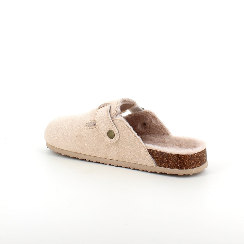 Lyse slip-on hjemmesko