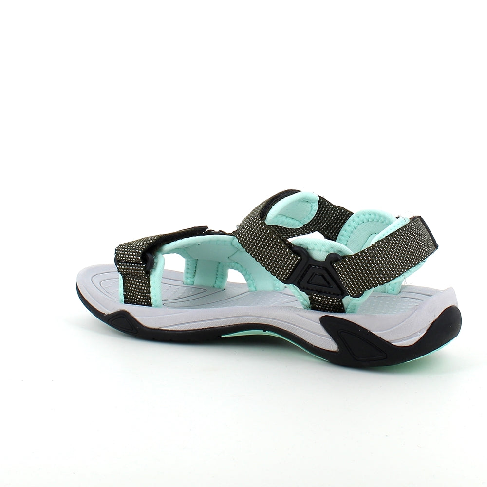 Turkis sportsandal fra CMP med striper og god bredde