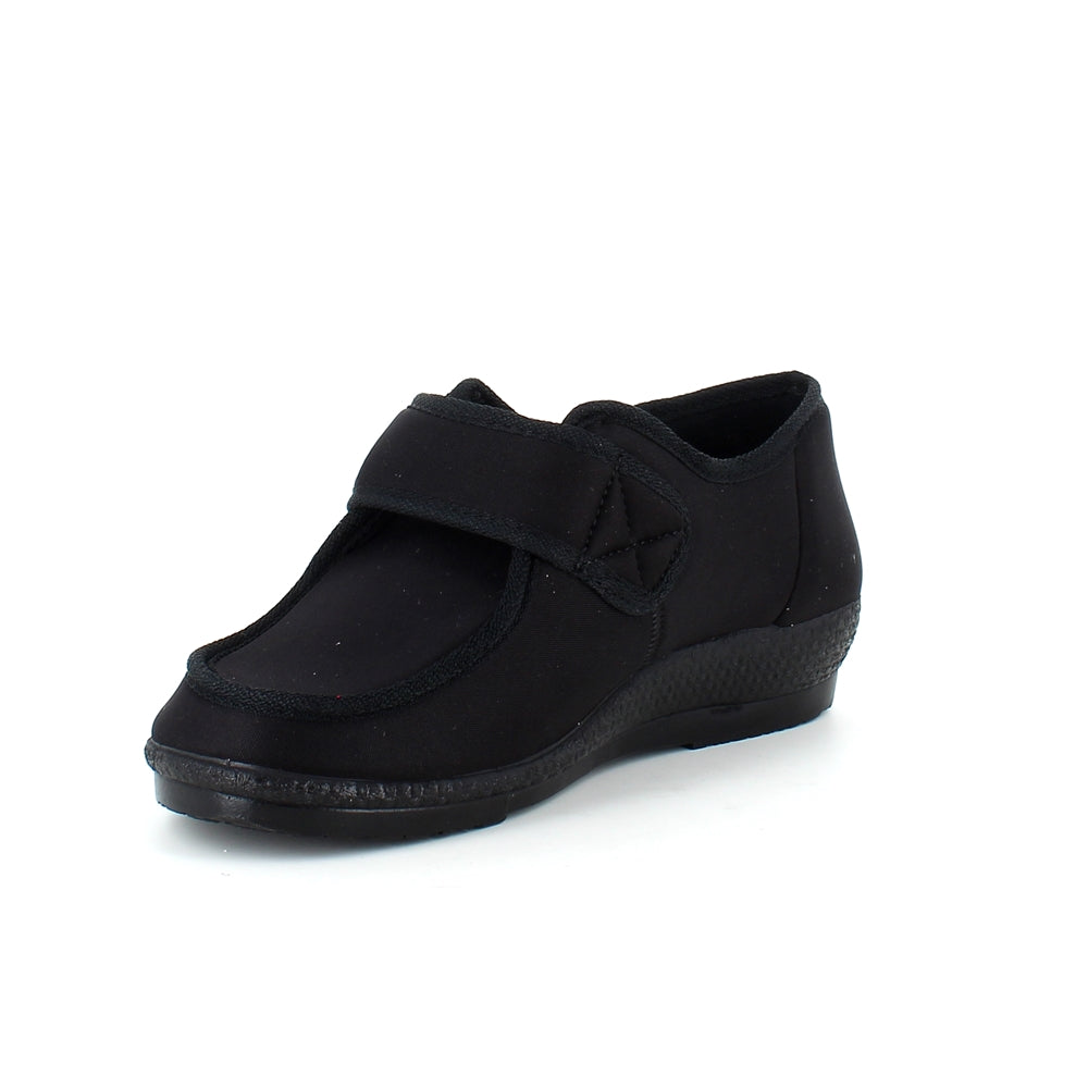 Bred ortopedisk sko med velcro og god plass