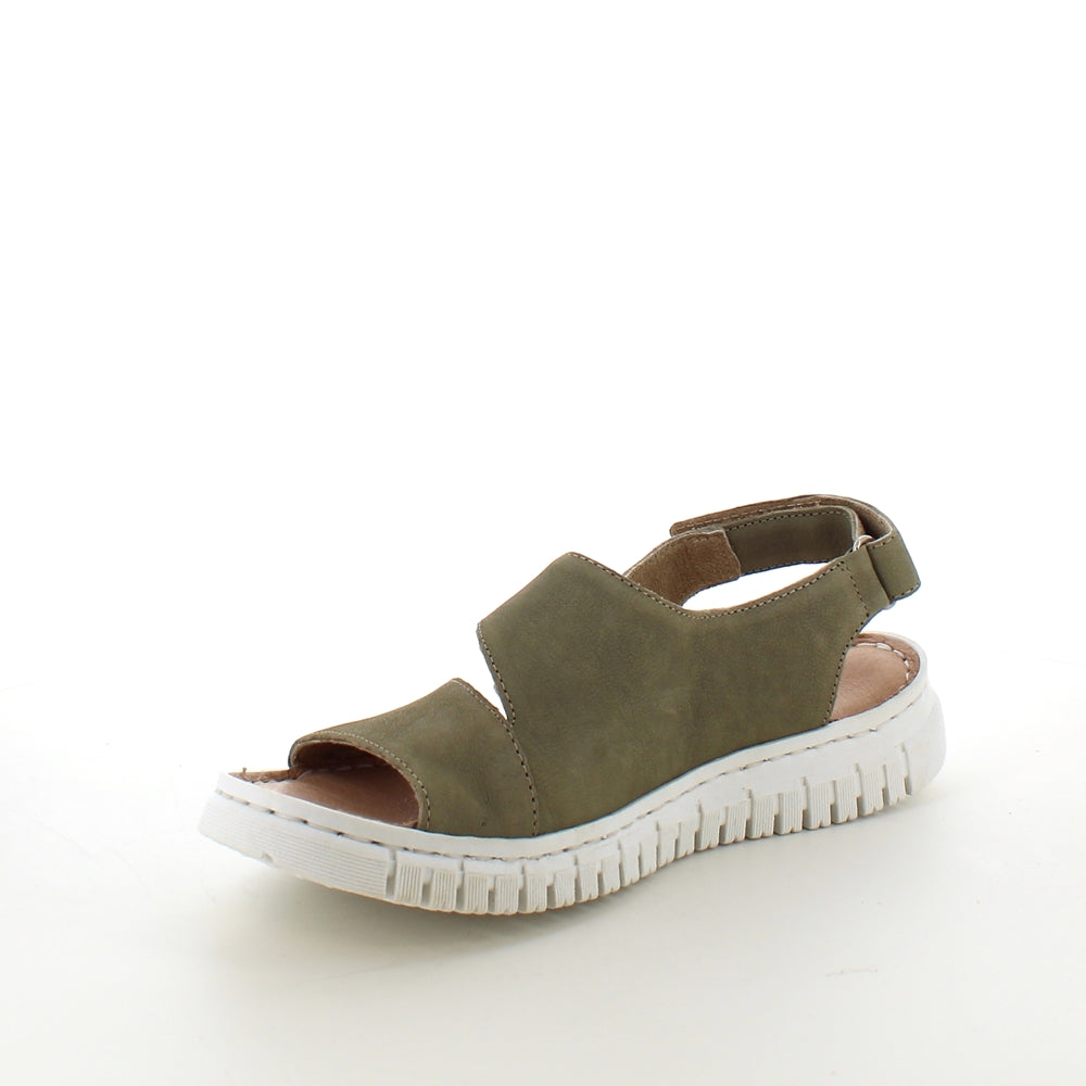 Myk grønn skinnsandale fra Relaxshoe