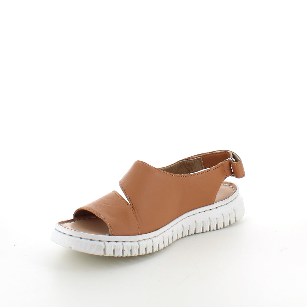 Myk brun skinnsandal fra Relaxshoe