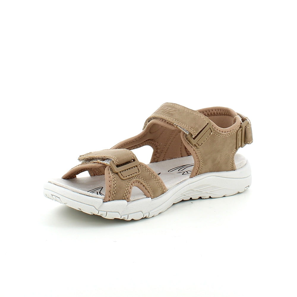 Sandfarget sandal med justerbare remmer