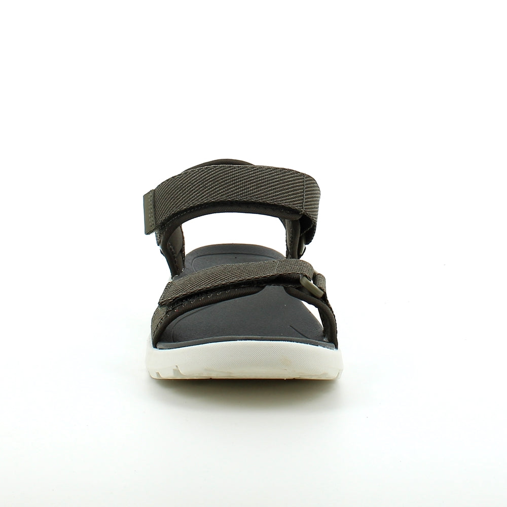 Olivengrønn lett sandal med brede remmer fra Cruz