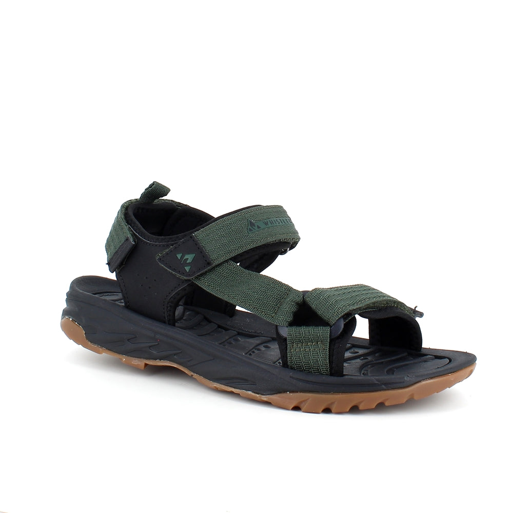 Grønn sporty sandal fra Whistler med tre justerbare remmer